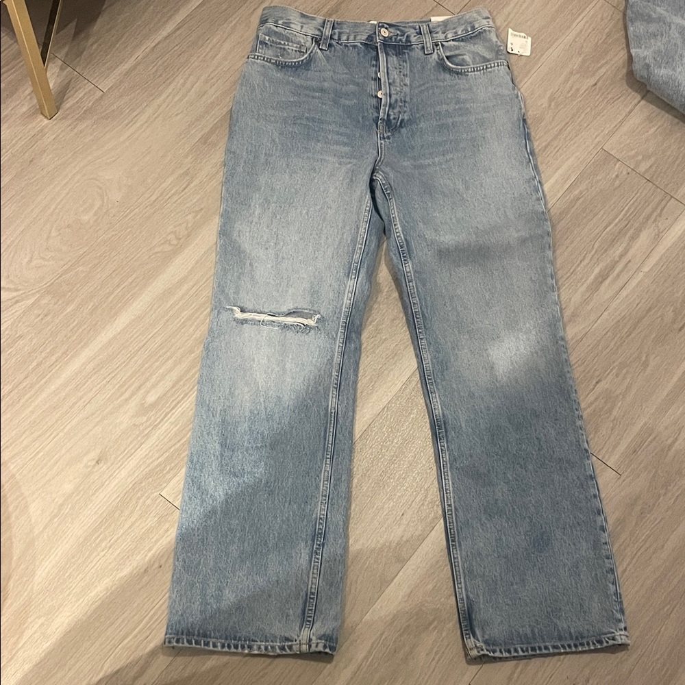 We The Free Light Blue Straight Jeans